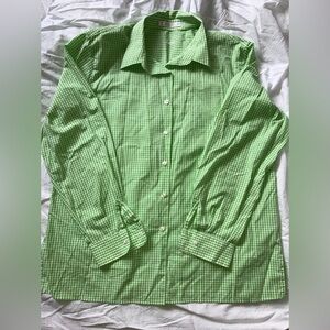 Foxcroft Men's Lime Checkered Shirt